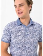 Felix Hardy Tricou polo cu imprimeu - Alb/Albastru inchis