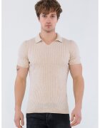 Felix Hardy Tricou polo striat - Bej