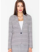 Figl Blazer de dama - Poliester - Gri