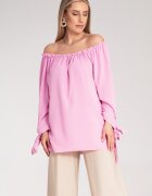 Figl Bluza Boho dama - Poliester/Elastan - Roz -