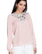 Figl Bluza dama 59021 - Poliester/Viscoza - Roz