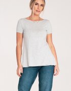 Figl Bluza dama asimetrica - cu volane - gri deschis - poliester