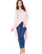 Figl Bluza dama asimetrica - Viscoza/Elastan - Roz