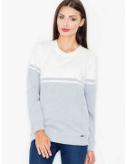 Figl Bluza dama - Bumbac/Elastan - Gri/Ecru -