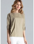 Figl Bluza dama - Bumbac/Poliester - Masliniu