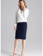Figl Bluza dama eleganta - Maneca lunga - Poliester/Elastan - Ecru