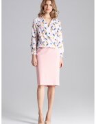 Figl Bluza dama eleganta - Maneca lunga - Poliester/Elastan - Multicolor