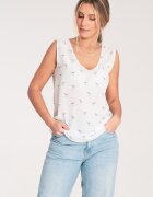 Figl Bluza dama - Fara maneci - Poliester - Ecru