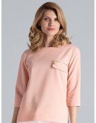 Figl Bluza dama - Formala - Poliester/Viscoza - Roz -