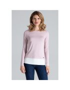 Figl Bluza dama M374 - roz - maneca lunga - viscoza - croiala regulata