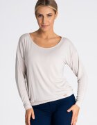 Figl Bluza dama M981 - bej - 94% vascoza - 6% elastan - croiala simpla - maneci lungi