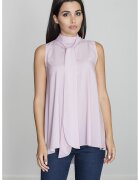 Figl Bluza dama - Poliester/Elastan - Guler tip cravata - Roz