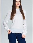 Figl Bluza dama - Poliester/Viscoza/Elastan - Eleganta - Ecru