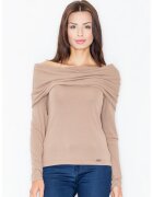 Figl Bluza dama - Viscoza/Elastan - Bej