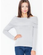 Figl Bluza dama - Viscoza/Elastan - Gri -