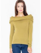 Figl Bluza dama - Viscoza/Elastan - Masliniu