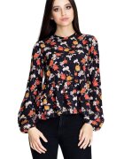 Figl Bluză de damă Nidine M594 neagră - Negru