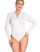 Figl Bluza de tip Body dama alb - elegant - material elastic - poliester -