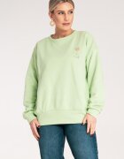 Figl Bluza de trening dama verde - broderie - bumbac/poliester -