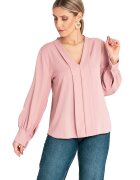 Figl Bluza din poliester - roz - detalii elegante - material moale - pentru femei -