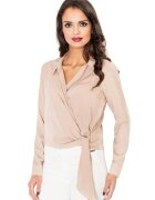 Figl Bluza eleganta M432 - Poliester/Viscoza - Bej -