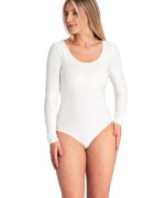 Figl Body elegant ecru - maneci lungi - material subtire - versatil - poliester -