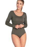 Figl Body maneca lunga - decolteu barca - Verde