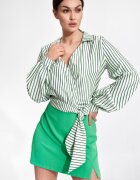 Figl Camasa dama - Poliester/Elastan/Viscoza - Verde/Alb
