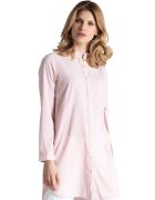 Figl Camasa lunga dama roz - poliester si elastan - supradimensionata - eleganta si confortabila
