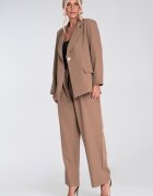 Figl Costum de dama cu pantaloni largi - bej - poliester