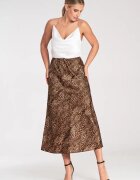 Figl Fusta midi leopard - poliester - multicolor - model M1087 -