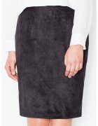 Figl Fusta midi neagra - poliester - croiala creion - elastica
