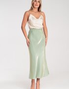 Figl Fusta Midi Verde - Viscoza -