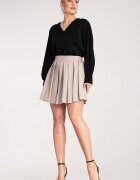Figl Fusta mini - plisata - bej - poliester -