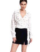 Figl Fusta mini - Poliester - Negru