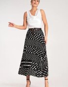 Figl Fusta plisata neagra - talie inalta - poliester -