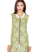 Figl Geaca de dama din lana Yes M513 verde - Verde