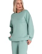Figl Hanorac dama bumbac/elastan - croi lejer - verde menta -