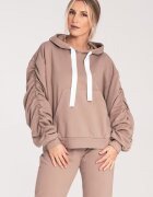 Figl Hanorac dama - M1055 - maneci largi - bej - bumbac