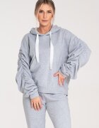 Figl Hanorac dama - M1055 - maneci largi - gri - bumbac