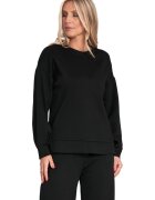 Figl Hanorac dama tricot - croi lejer - negru -