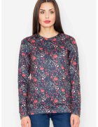 Figl Hanorac model floral - poliester - multicolor