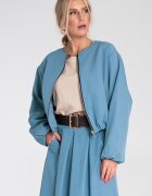 Figl Jacheta bomber albastra - croiala lejera - material textil - pentru femei -