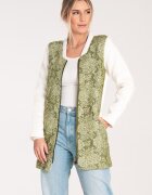 Figl Jacheta dama M1062 - Lana/Poliester - Alb/Verde