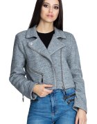 Figl Jacheta dama M607 - Poliester/Lana - Gri