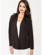 Figl Jacheta supradimensionata M435 - neagra - poliester si vascoza - fara inchizatori