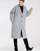 Figl Palton dama M1111 - Poliester - Gri -