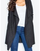 Figl Palton dama M330 - Poliester/Lana - Negru -