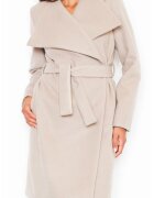 Figl Palton dama M408 - Poliester/Viscoza - Bej