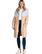 Figl Palton dama M817 - Poliester/Elastan - Bej -